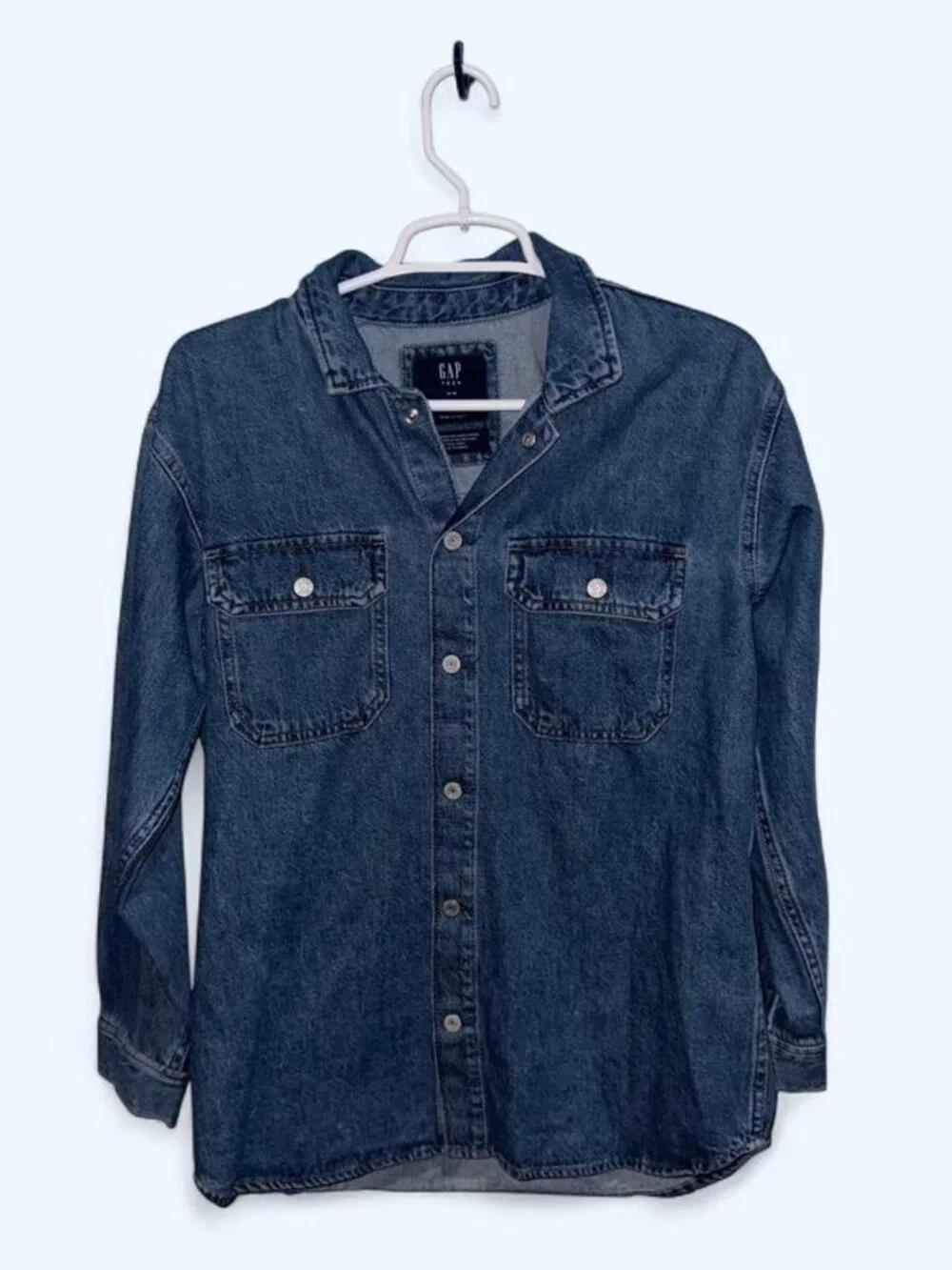 GAP Teen Blue Denim Shirt